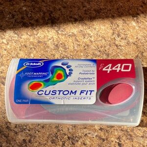 Dr. Scholl's Custom Fit Orthotic Inserts - Red, 1 Pair (CF440)